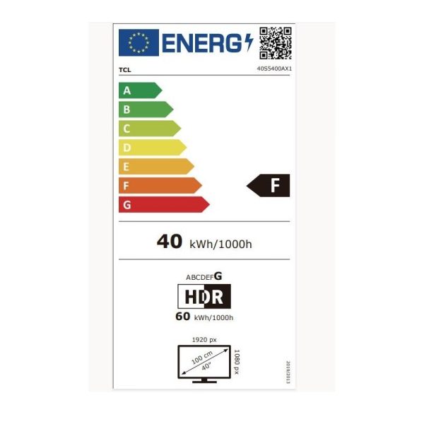 TV Set|TCL|40"|FHD|1920x1080|Android TV|40S5400A